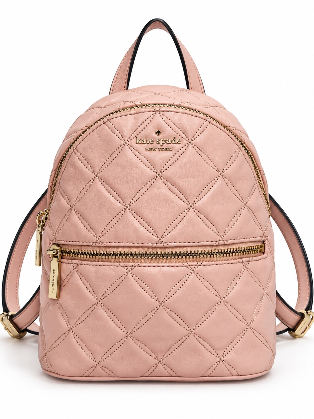 Kate Spade Pink Quilted Mini Backpack Convertible Crossbody Bag